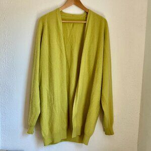 Frenckenberger Women's Cashmere Dolder Sweater in Chartreuse XS